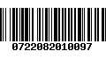 Código de Barras 0722082010097