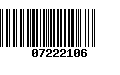 Código de Barras 07222106