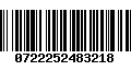 Código de Barras 0722252483218