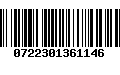 Código de Barras 0722301361146
