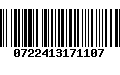 Código de Barras 0722413171107