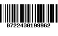 Código de Barras 0722430199962