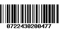 Código de Barras 0722430200477