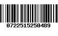 Código de Barras 0722515250489