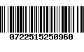 Código de Barras 0722515250960