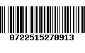 Código de Barras 0722515270913
