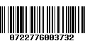 Código de Barras 0722776003732