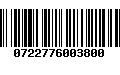 Código de Barras 0722776003800