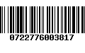 Código de Barras 0722776003817