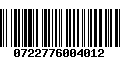 Código de Barras 0722776004012