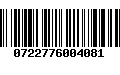 Código de Barras 0722776004081