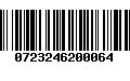 Código de Barras 0723246200064