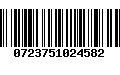 Código de Barras 0723751024582