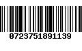 Código de Barras 0723751891139