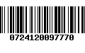 Código de Barras 0724120097770