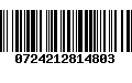 Código de Barras 0724212814803