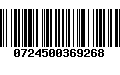 Código de Barras 0724500369268