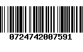 Código de Barras 0724742007591