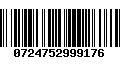 Código de Barras 0724752999176