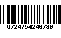 Código de Barras 0724754246780