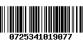 Código de Barras 0725341019077