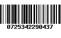 Código de Barras 0725342290437