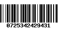 Código de Barras 0725342429431