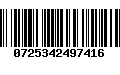 Código de Barras 0725342497416