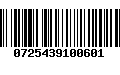 Código de Barras 0725439100601