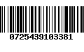 Código de Barras 0725439103381
