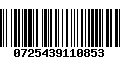 Código de Barras 0725439110853