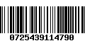 Código de Barras 0725439114790