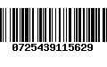 Código de Barras 0725439115629