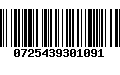 Código de Barras 0725439301091