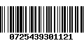 Código de Barras 0725439301121