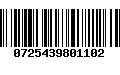 Código de Barras 0725439801102