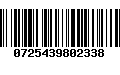 Código de Barras 0725439802338