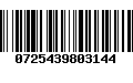 Código de Barras 0725439803144
