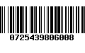 Código de Barras 0725439806008