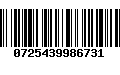 Código de Barras 0725439986731