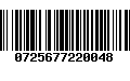 Código de Barras 0725677220048