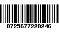 Código de Barras 0725677220246