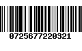 Código de Barras 0725677220321