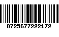 Código de Barras 0725677222172