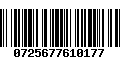 Código de Barras 0725677610177