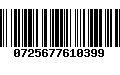 Código de Barras 0725677610399