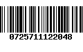 Código de Barras 0725711122048