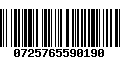 Código de Barras 0725765590190