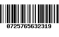 Código de Barras 0725765632319