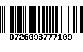 Código de Barras 0726093777109